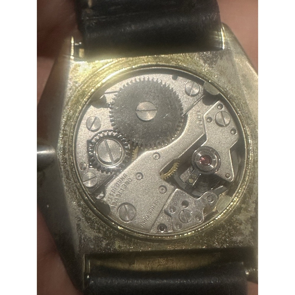VTG Rare Sutton Swiss Hexagonal Manual Wind Ladies Watch 35mm Black Fits 7.75 - Picture 15 of 16